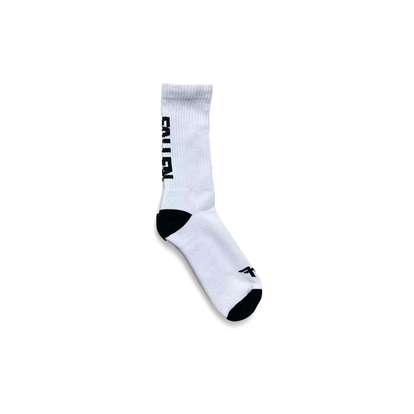 fallen Back Logo Sock White/Black