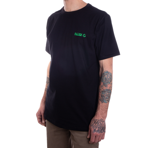 Fallen Coffin Tee Black/Green