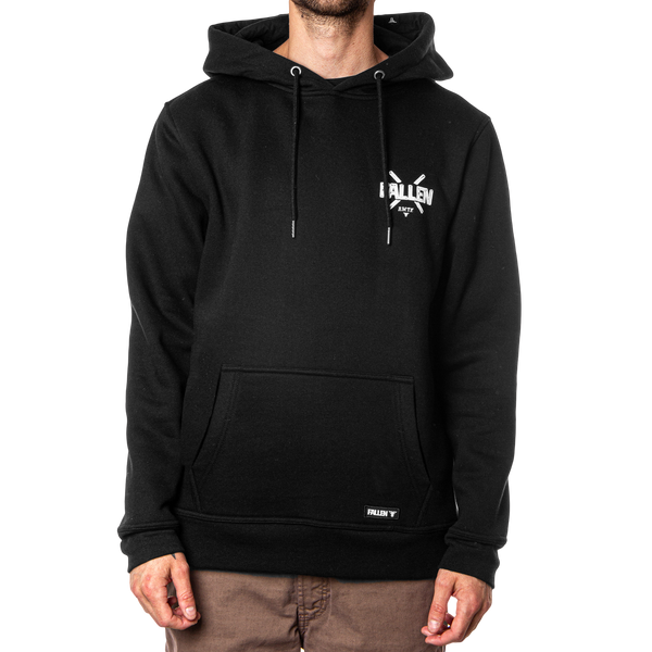 Fallen Curb Hoodie Black/White