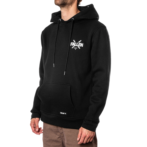 Fallen Curb Hoodie Black/White