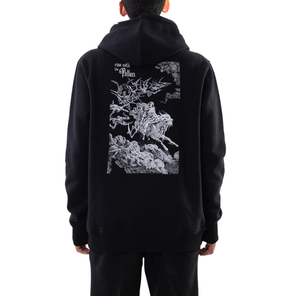 Fallen Dark Horse Hoodie Black/White