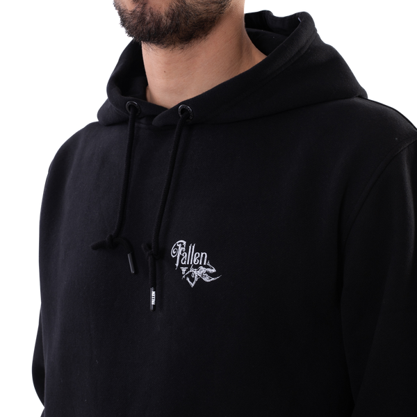 Fallen Dark Horse Hoodie Black/White