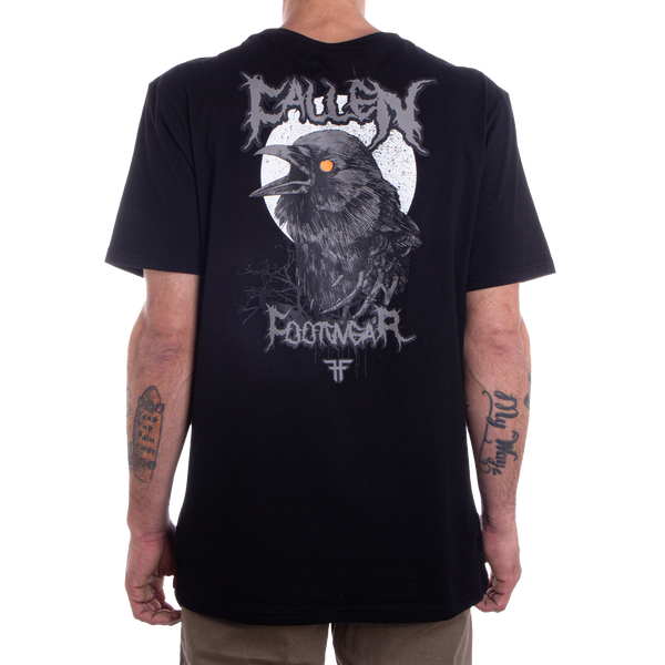 Fallen Dark Raven Tee Black/White