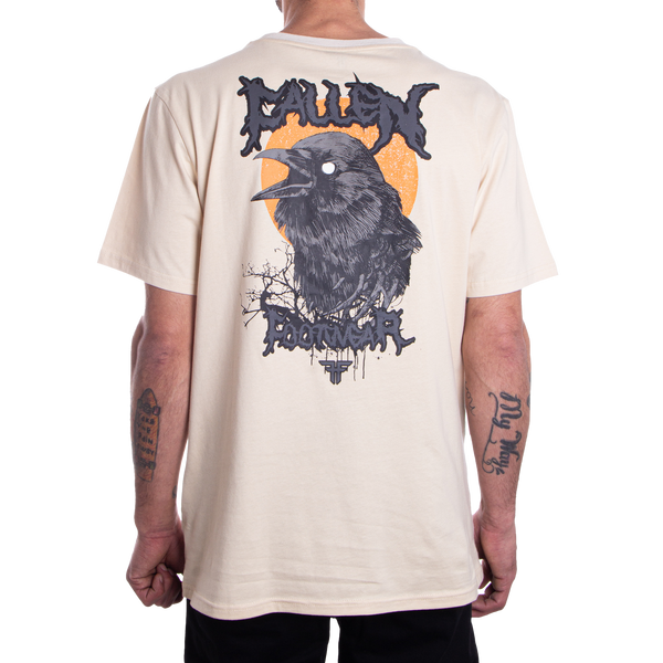 Fallen Dark Raven Tee Ivory/Orange