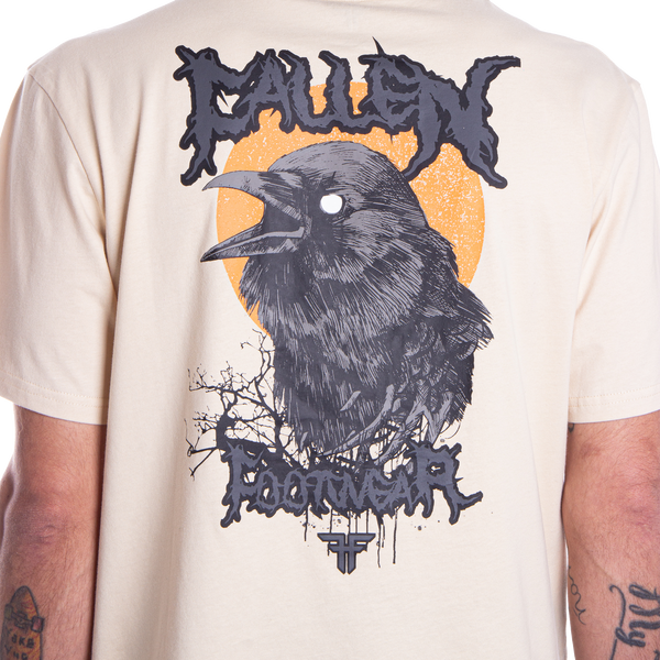 Fallen Dark Raven Tee Ivory/Orange