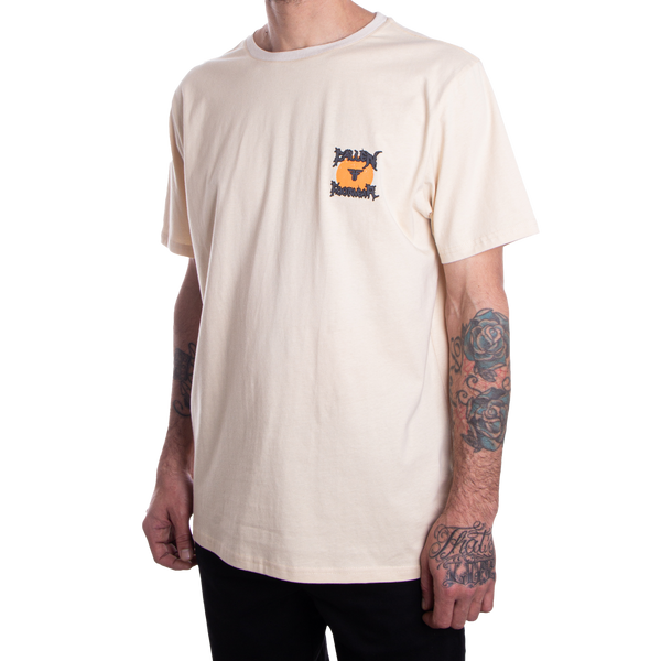 Fallen Dark Raven Tee Ivory/Orange