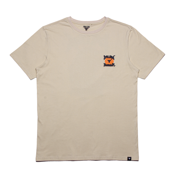 fallen Dark Raven Tee Ivory/Orange