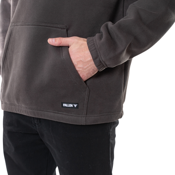 Fallen Grunge Hoodie - Asphalt/Black Relax
