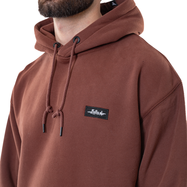 Fallen Grunge Hoodie - Brown/Black Relax