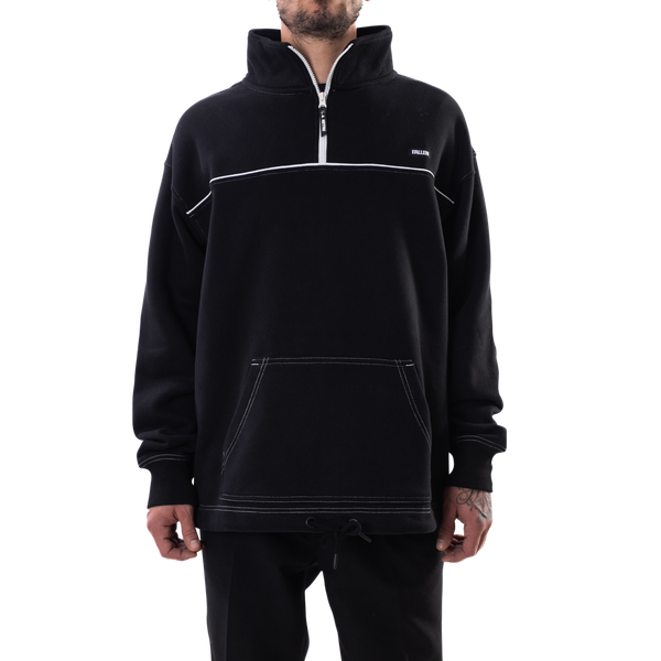 fallen Half Zip Anorak Hoodie Black/White