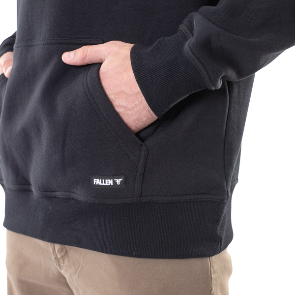 Fallen Insignia Hoodie - Black/White