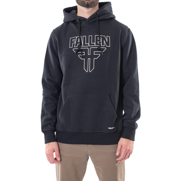 fallen Insignia Hoodie - Black/White