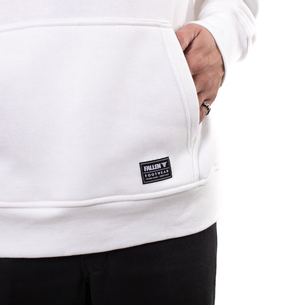 Fallen Insignia Hoodie - White/Orange Gradient