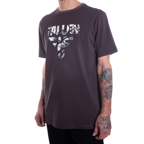 Fallen Insignia Tee Asphalt/White