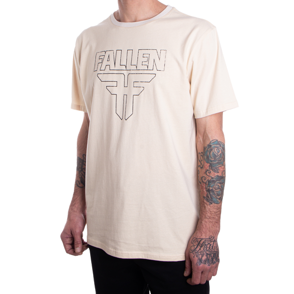 Fallen Insignia Tee Ivory/Green