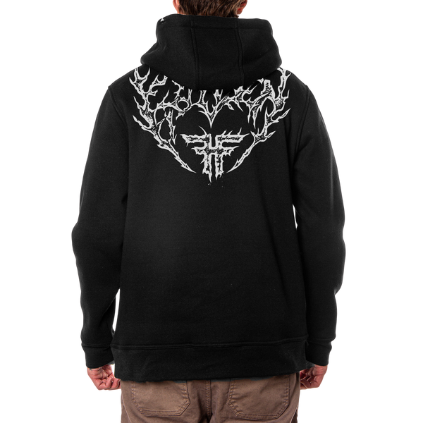 Fallen Iron Hoodie Black/White