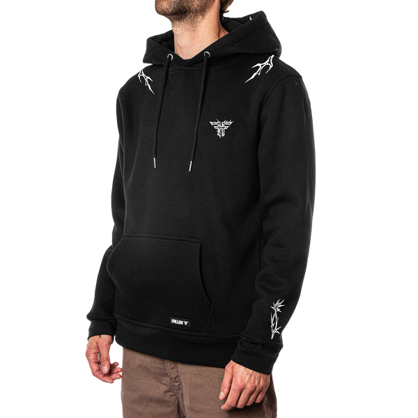 Fallen Iron Hoodie Black/White