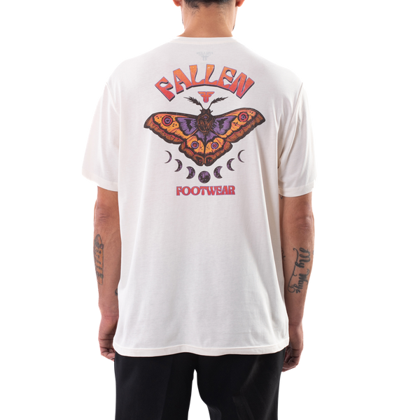 Fallen Lunar Moth Tee Off White/Orange