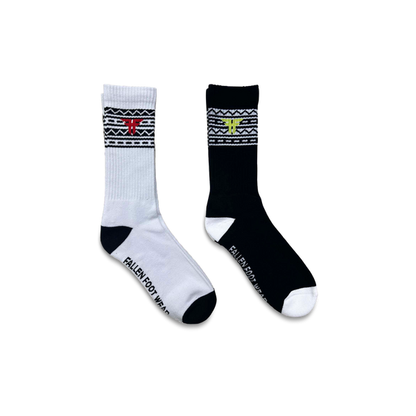 Fallen Navajo Sock White/Black