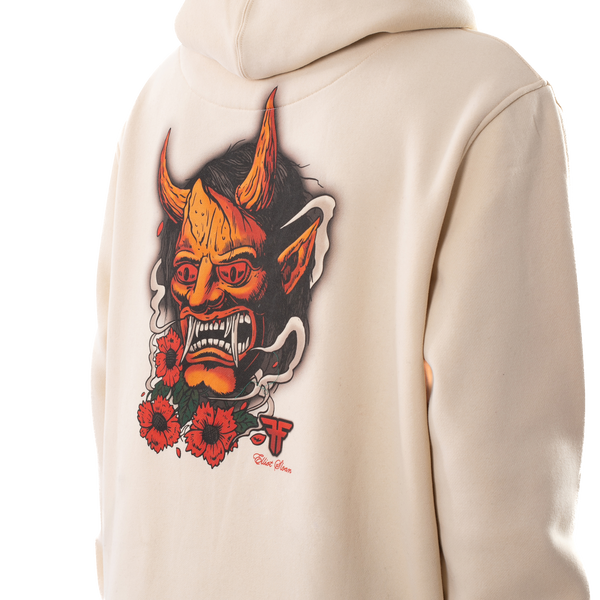 Fallen Oni Hoodie Elliot Sloan - Off White/Red