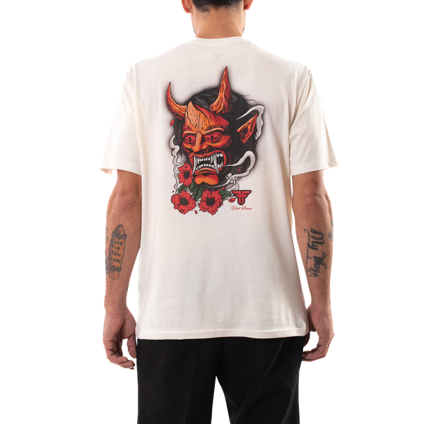 Fallen Oni Tee Elliot Solan Off White/Red