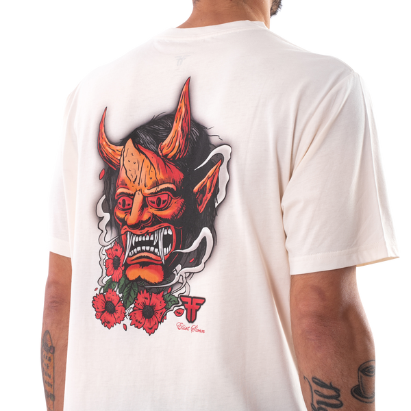 Fallen Oni Tee Elliot Solan Off White/Red
