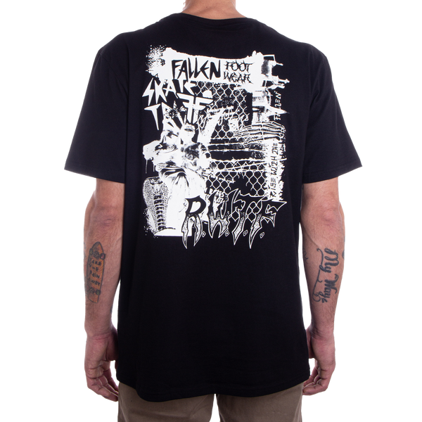 Fallen Propaganda Tee Black/White