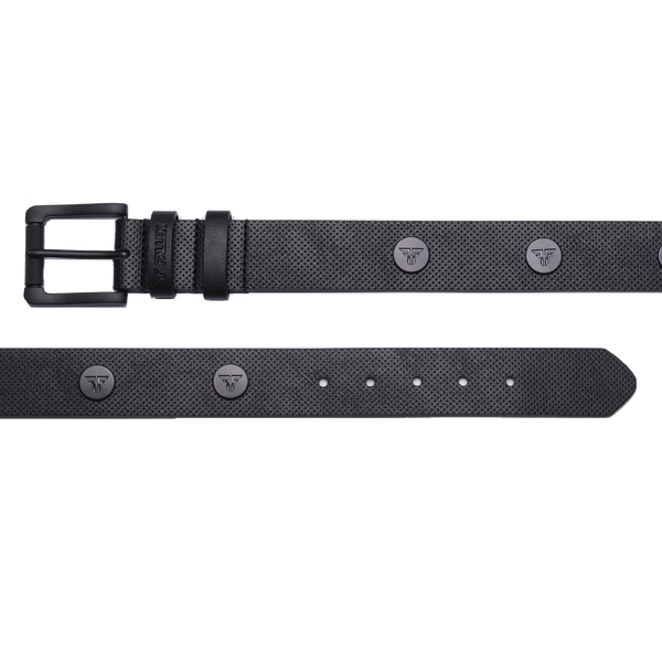 fallen Rivet Logo Belt - Black/Black