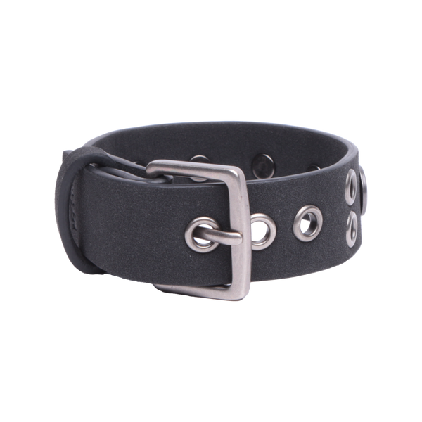 Fallen Rivet Logo Cuff Bracelet - Black/Silver
