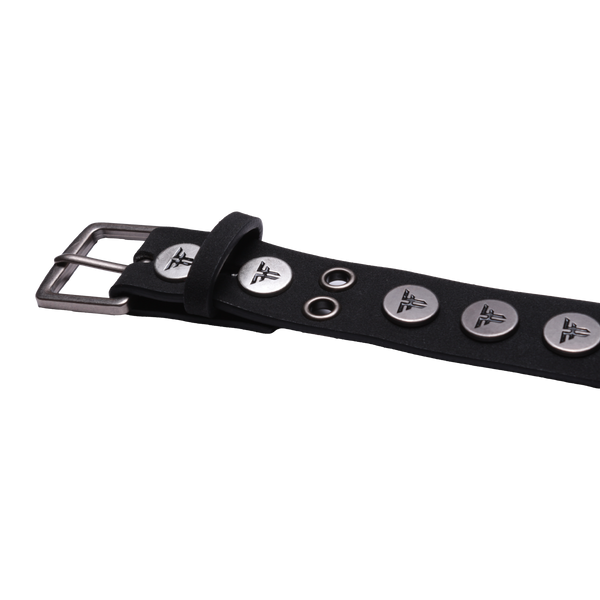 fallen Rivet Logo Cuff Bracelet - Black/Silver