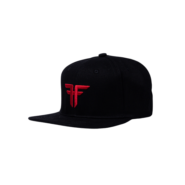 fallen Trademark Elastic Flat Black Enzymatic/Red