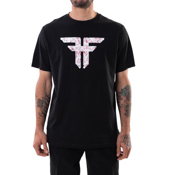 fallen Trademark tee Black/White Grafitti