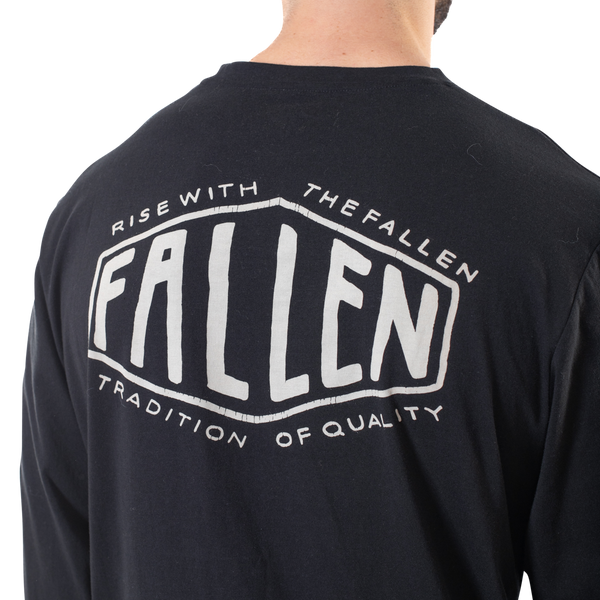 Fallen Tradition L/S Tee - Black/Off White