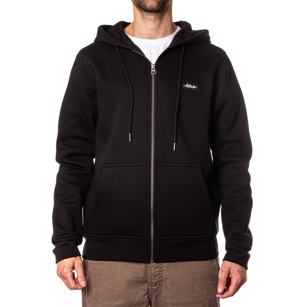 Fallen Tradition Zip Hoodie Black/White II