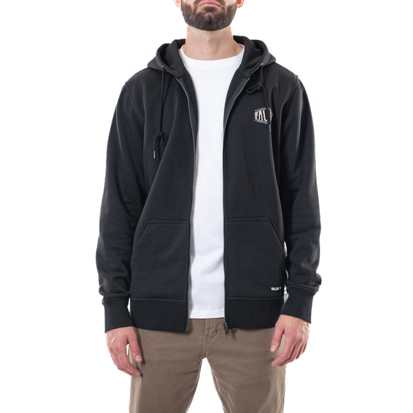 fallen Tradition Zip Hoodie - Black/White