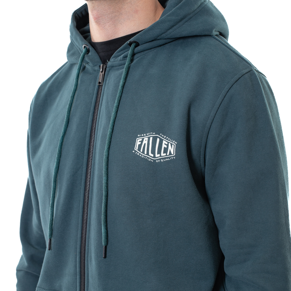 Fallen Tradition Zip Hoodie - Blue/White
