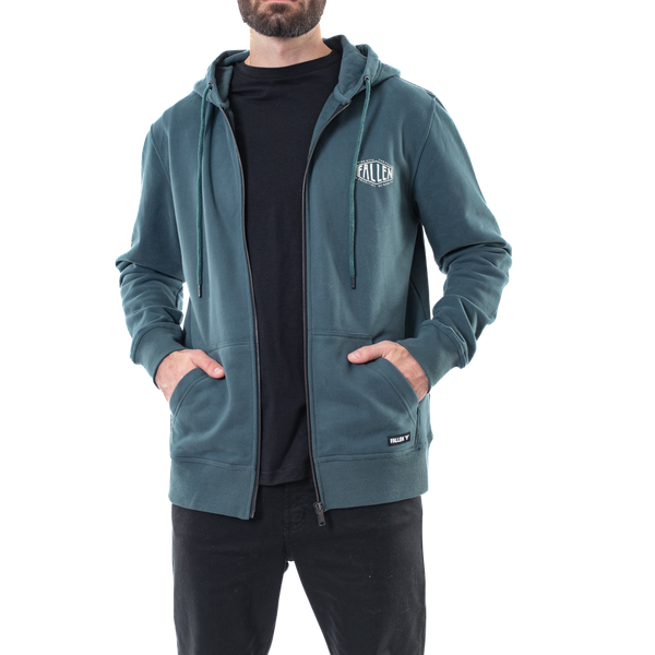 fallen Tradition Zip Hoodie - Blue/White