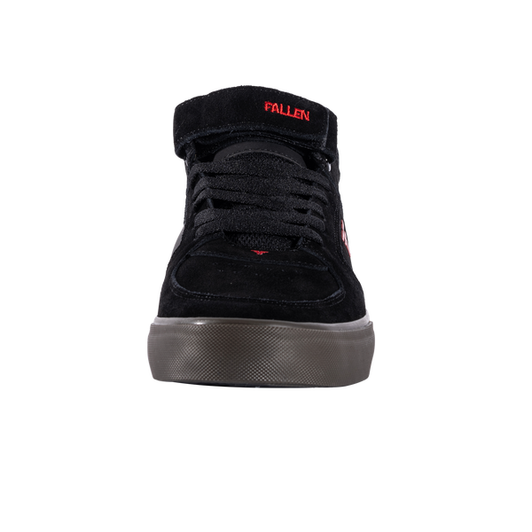 Fallen Tremont Mid Black/Red/Dk Gum - Vulc