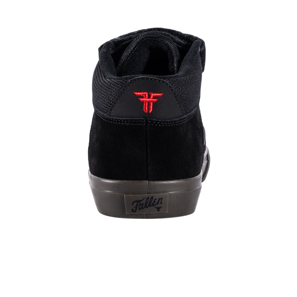 Fallen Tremont Mid Black/Red/Dk Gum - Vulc