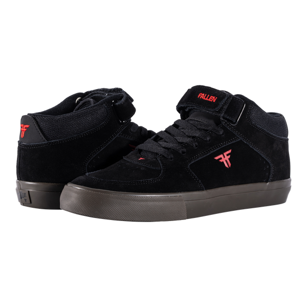 fallen Tremont Mid Black/Red/Dk Gum - Vulc