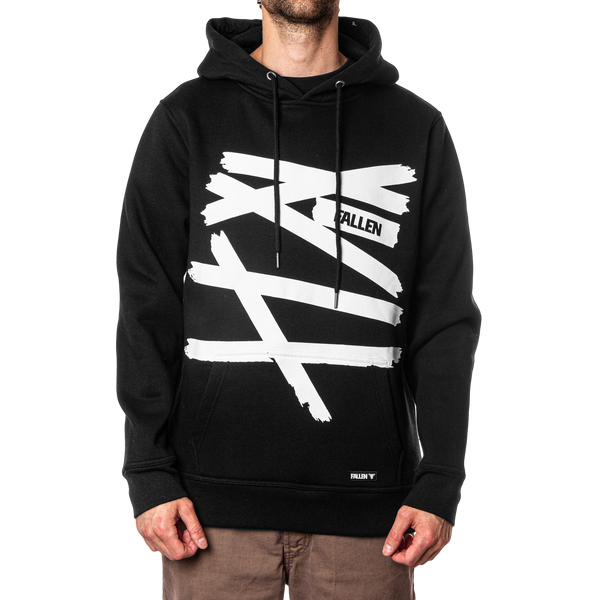 Fallen Wrapped Hoodie Black/White