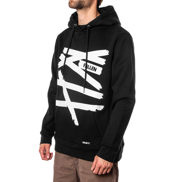 Fallen Wrapped Hoodie Black/White