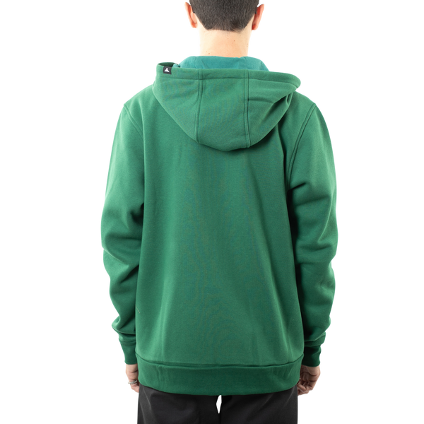 Fallen Zip Hoodie - Emerald Green/Black