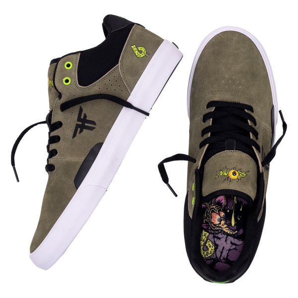 Fallen The Fiend II Olive/Black/Lime - Vulc Fallen X Birdhouse