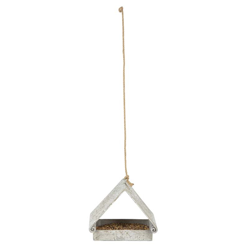 fallen fruits AGED RESIN TRIANGLE HANGING BIRD FEEDER