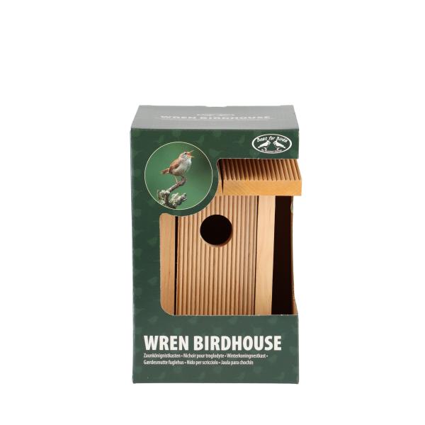 Fallen Fruits BIRD HOUSE WINTER WREN IN GIFTBOX FSC 100%