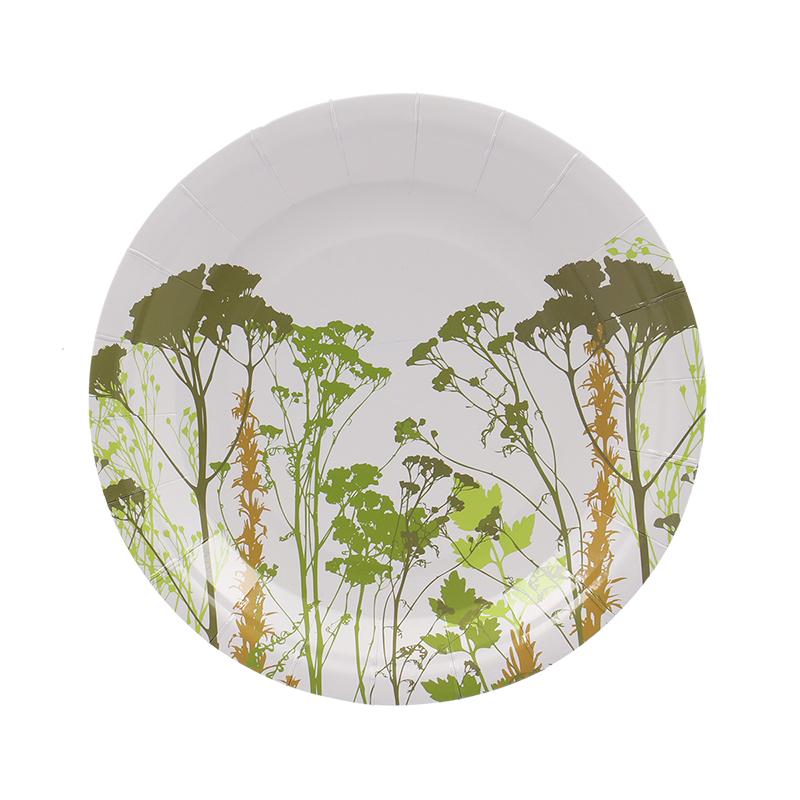 fallen fruits C2142 - HERB PAPER PLATE SET/8 S FSC MIX CREDIT
