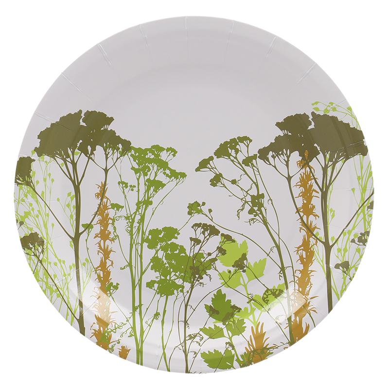 fallen fruits C2143 - HERB PAPER PLATE SET/8 L FSC MIX CREDIT