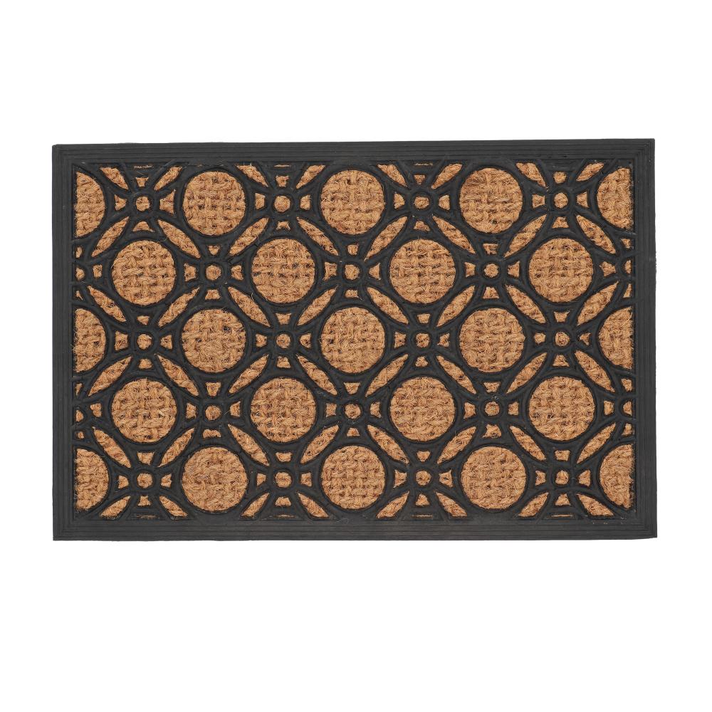 fallen fruits DOORMAT RUBBER COIR GEOMETRIC CIRCLE PATTERN (M)