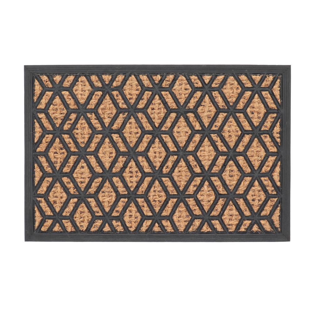 fallen fruits DOORMAT RUBBER COIR GEOMETRIC DIAMOND PATTERN